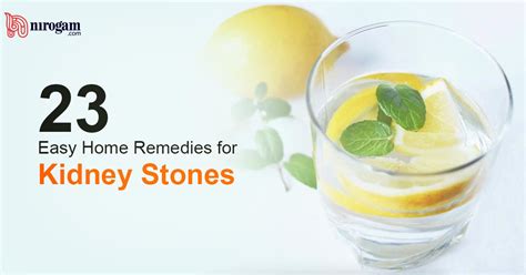 23 Easy Home Remedies For Kidney Stones