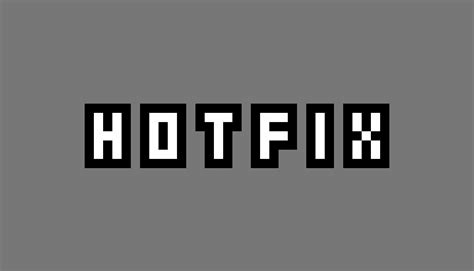 Hotfix On Steam