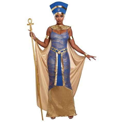 fantasia nefertiti rainha egípcia feminina festa carnaval halloween