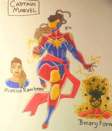 Captain Marvel Redesign By Oni18064 On Deviantart