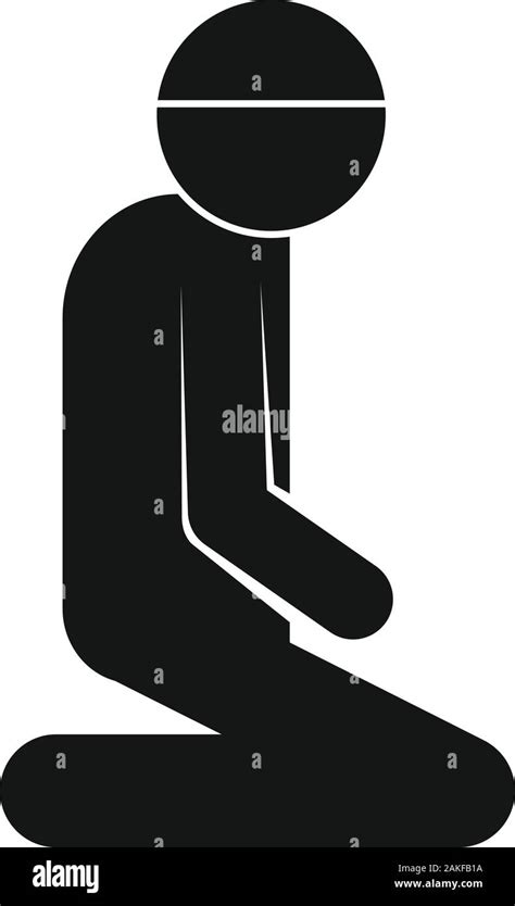 Man Namaz Icon Simple Illustration Of Man Namaz Vector Icon For Web