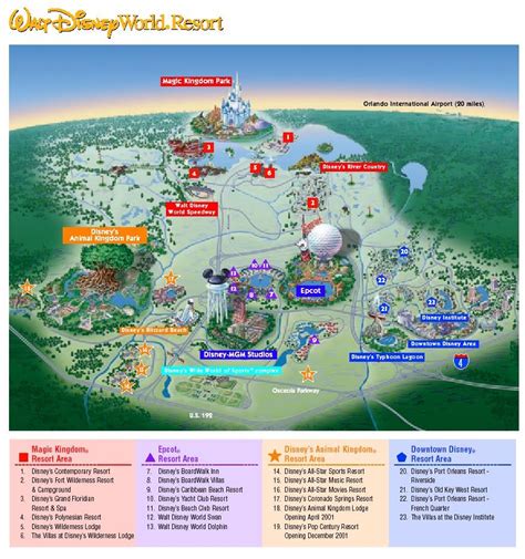 Walt Disney World Resort Disney World Map Disney Map Disney World