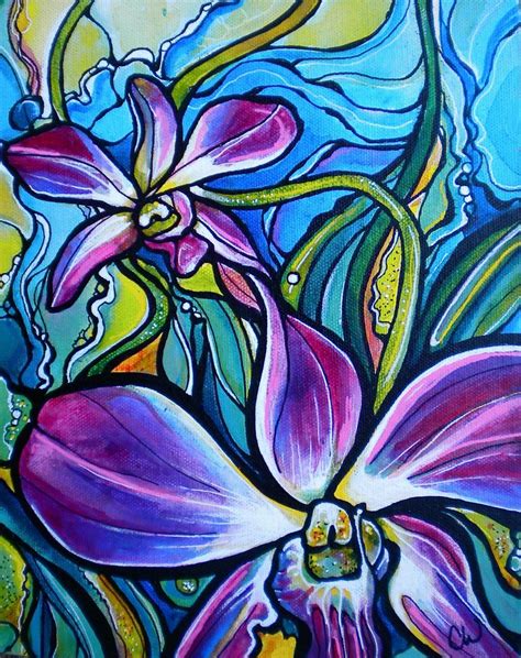 Colleen Wilcox Art Hawaii Based Tropical And Surf Artist Flower Art