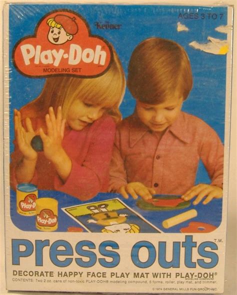 Kenner 1974 Play Doh Press Outs Vintage Toys Great Memories