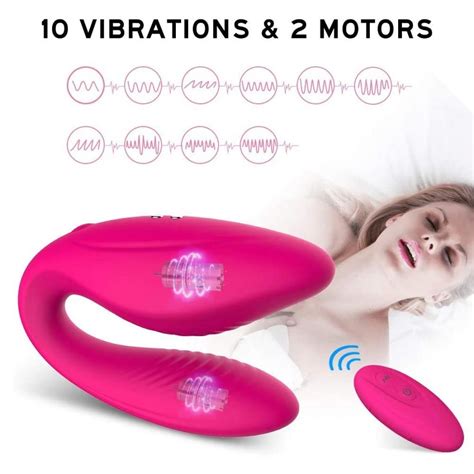2 In 1 Couples Vibrator India Clitoral G Spot Vibrator Waterproof 10 Powerful Vibrating Modes