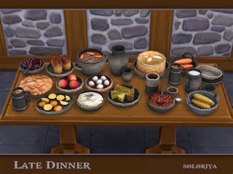 The Sims Resource Late Dinner By Soloriya Sims 4 Downloads