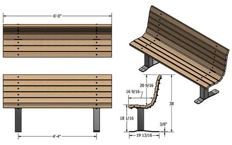 Outdoor Bench Dimensions Bruin Blog
