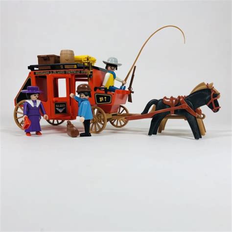 Factory Vintage Playmobil Red Stagecoach 3245 For Sale Online Ebay