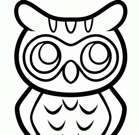 Easy Cute Owl Drawing For Kids Clătită Blog