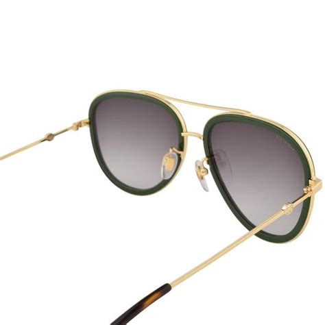 Gucci Gg0062s Bee Detail Aviator Sunglasses Cruise Fashion