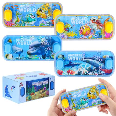 ブランド Sevenq Handheld Water Games 20 Packs Water Toss Ring Game Aqua