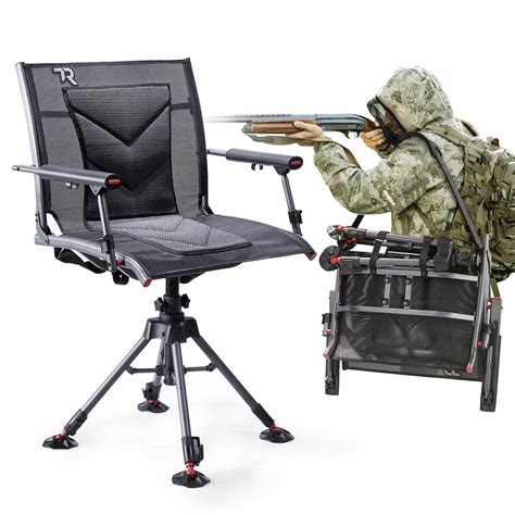 Tr Degree Swivel Hunting Chair Lbs Capacity Silent Hunting Blind Chair Adjustable Legs