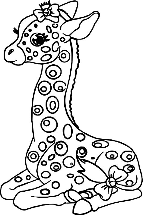 Cute Baby Giraffe Coloring Pages Wickedgoodcause