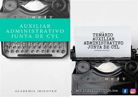 Temario Auxiliar Administrativo Junta CyL | Academia Irigoyen 3.0