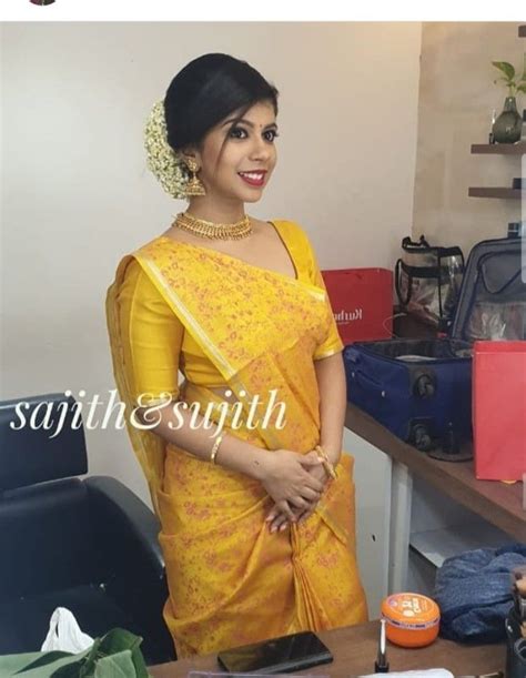 Pin By Aswany Mohan On Engagement Look Indian Sari Dress Christian Bridal Saree Saree Blouse
