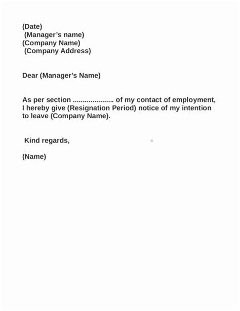 30 Resignation Letter Effective Immediately Example Document Template