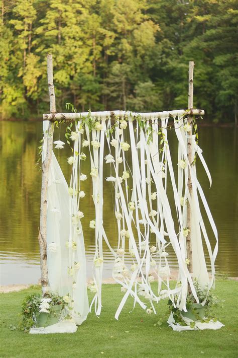 Whimsical Birch Wedding Arch