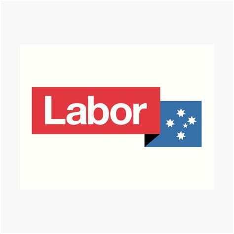Australian Labor Party Logo Art Print By Quatrosales Redbubble