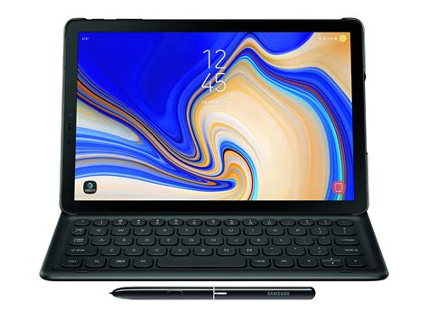 Features 10.5″ display, snapdragon 835 chipset, 13 mp primary camera, 8 mp front camera, 7300 mah battery, 256 gb storage, 6 gb ram. Galaxy Tab S4 Book Cover Keyboard Mobile Accessories - EJ ...