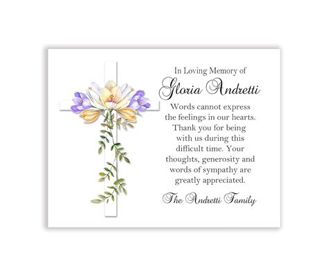 Amazon Com Christian Funeral Thank You And Bereavement Notes
