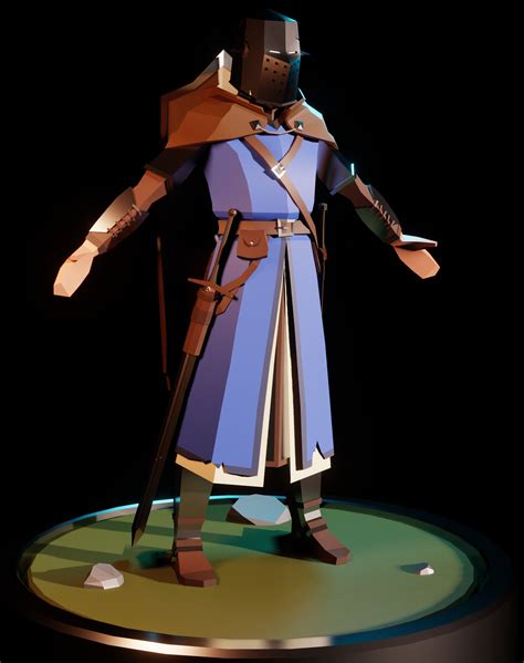 Gaël Gilly Low Poly Knight