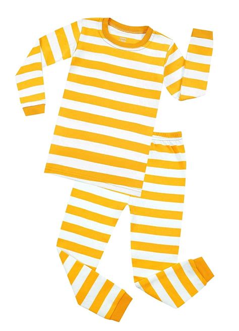 Elowel Pajama Set For Boys And Girls 2 Pack Sleepwear Pjs 100 Cotton