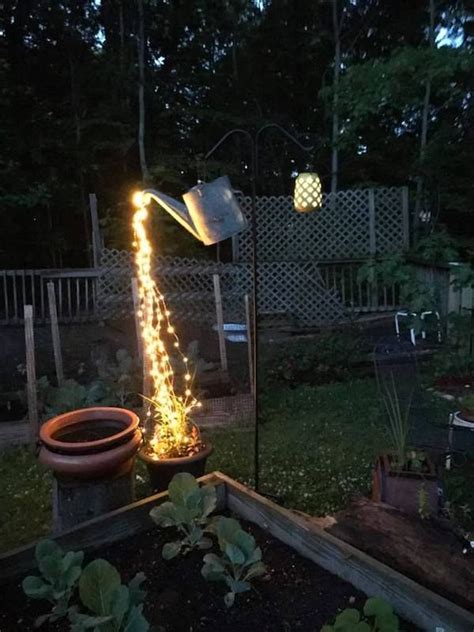 Watering Can With Lights Garden Lighting Diy Glow Water
