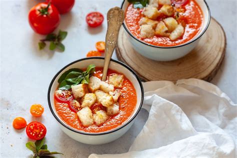 Easy Tomato Gazpacho Soup Vegan Vibrant Plate