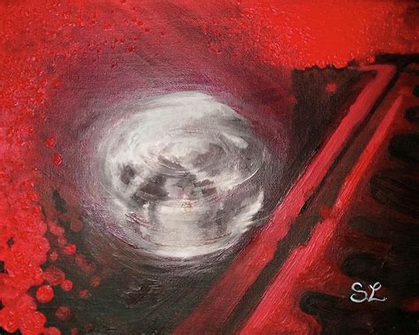 Blood Moon1 Painting By Sarah Lonthier Pixels