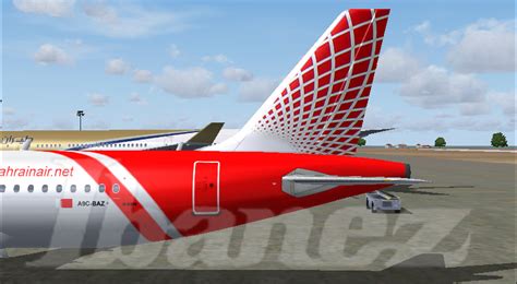 صبغة طيران البحرين و الخليج على A320 ويلكو Flying Way