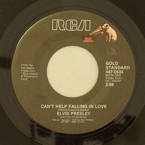 Elvis Presley Can T Help Falling In Love Vinyl At Juno Records