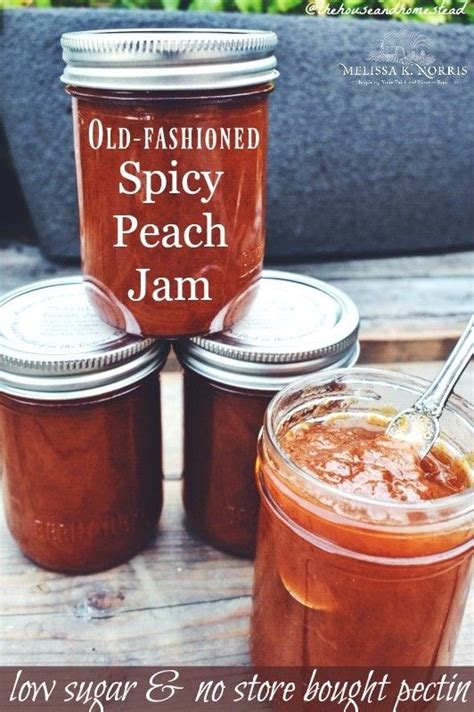 Cut the peaches into 1 inch pieces. Spicy Peach Jam Recipe Low Sugar and No Pectin | Recipe ...