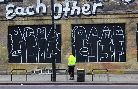 Filegraffiti In Shoreditch London Black And White Thierry Noir