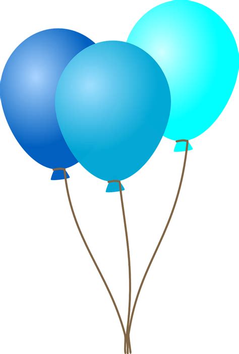 Download Birthday Party Balloons Blue Royalty Free Vector Graphic