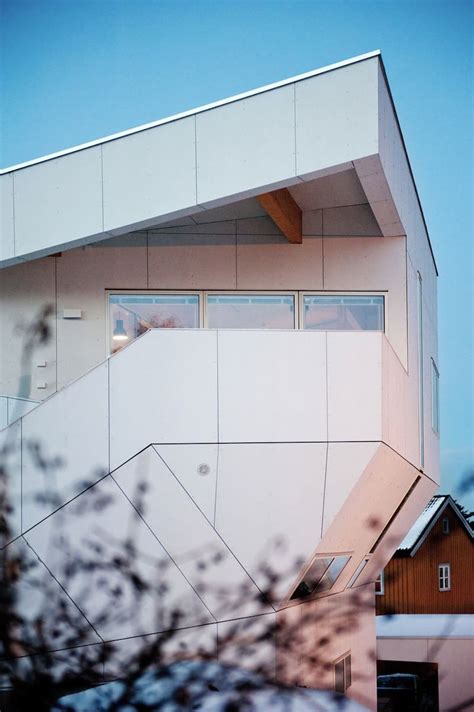 Geometric Norwegian House With Creative Interior Fixtures Modern