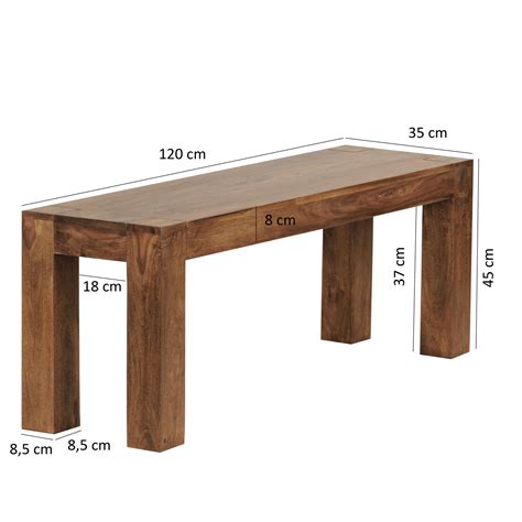 Esszimmer bank browse results instantly netfind. Sitzbank Massiv Holzbank Sheesham Esszimmerbank 120 cm ...