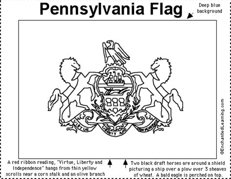 Pennsylvania Flag Printout