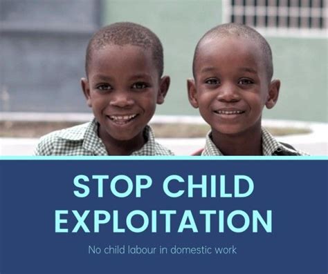 Blue Stop Child Exploitation Facebook Post Template And Ideas For