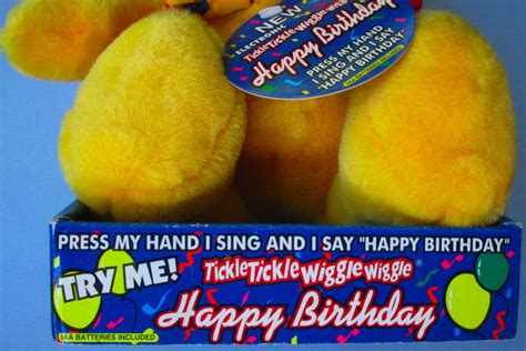 Yellow Smiley Happy Face Tickle Tickle Wiggle Wiggle Happy Birthday