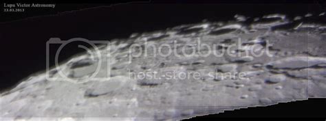 Sharp Images Of West Craters On The Moon By Telescope Space