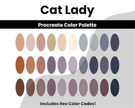 Procreate Color Palette Neutral Soft Aesthetic Neutral Color Etsy