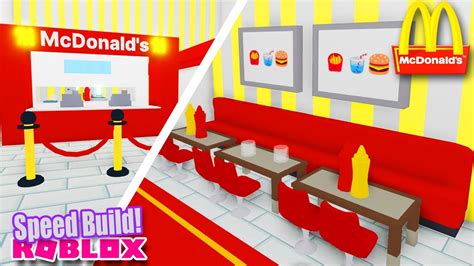 🍔🍟mcdonalds🍔🍟 Speed Build In Adopt Me Roblox Update Shop Store Youtube
