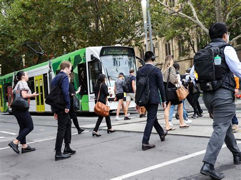 Office Workers Return To Melbourne CBD City Coming Back To Life