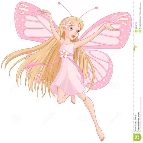 Flying Fairy Cartoon Vector 20471817