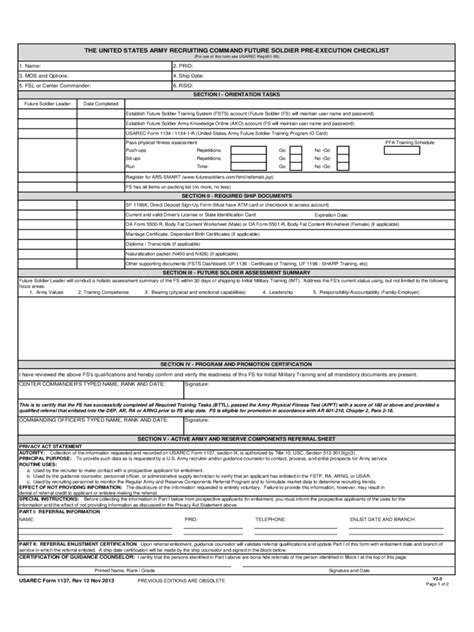 Army Recruitment Form 2 Free Templates In Pdf Word Excel Download