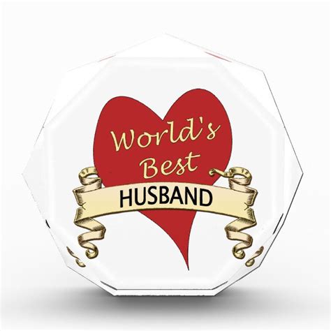 Worlds Best Husband Acrylic Award Zazzle
