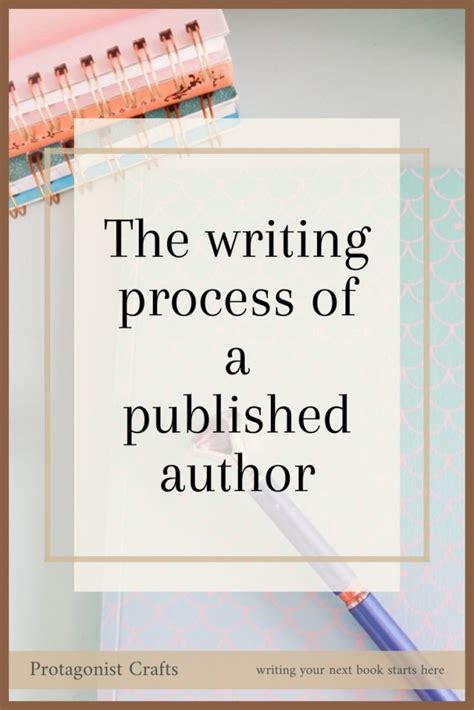Writing Process Of A Published Author ⋆ Protagonist Crafts