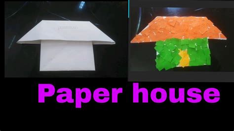 How To Make Paper House Easily Kids Paper House 🏡 😅👍 Youtube