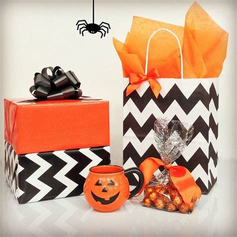Custom Halloween Boxes Chevron T Wrap Halloween Bags Custom