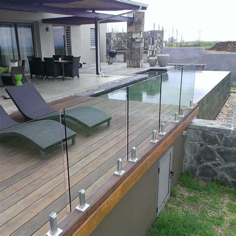 For an easy installation of your profile for glass balustrade : China Decking Fence Glass Railing & Glass Balustrade ...